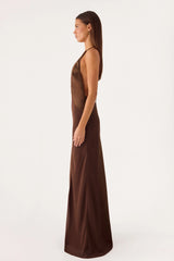 Ellopez Maxi Dress - Chocolate