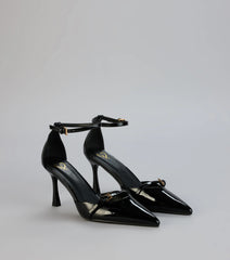 Point Taken Closed Toe Buckle Pumps