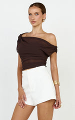 Lyla Shorts - High Waist Tailored Shorts in White
