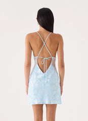 Leeana Mini Dress - Blue