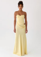 Emory Corset Maxi Dress - Yellow