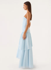 Sharn Strapless Maxi Dress - Blue