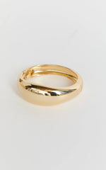 Finley Bracelet - Dome Cuff Bracelet in Gold