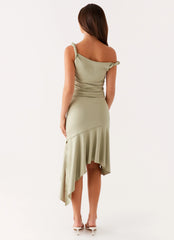 Huntah Midi Dress - Sage