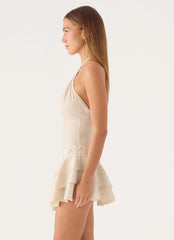Heart Leigh Mini Dress - Beige