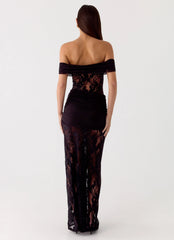 Gracie Twist Maxi Dress - Black