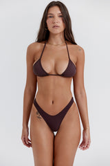 Cacao Triangle Bikini Top