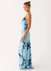 Goldsmith Maxi Dress - Blue Black Floral