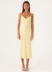 Lisette Midi Dress - Yellow