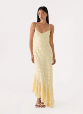 Take A Photo Midi Dress - Yellow