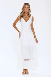 Softly Sunlit Maxi Dress White