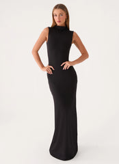 On My Time Maxi Dress - Black