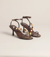 Vacation Glow Beaded Stiletto Heel Sandals
