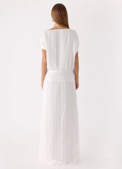 Rexi One Shoulder Maxi Dress - White