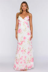 Rose Air Maxi Dress White