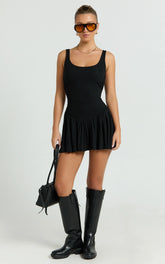 Lioness - Field of Dreams Mini Dress - In Onyx