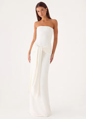 Stole My Heart Maxi Dress - White