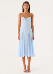 Erynda Midi Dress - Blue