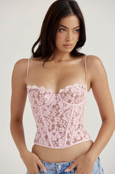 Rose Lace Underwired Corset