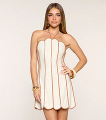 Sofia Linen Halter Mini Dress