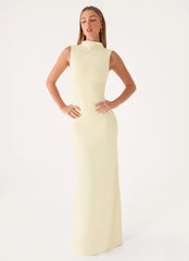 On My Time Maxi Dress - Baby Yellow