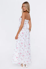 Future You Strapless Maxi Dress White