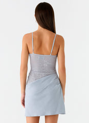 Romy Mini Dress - Grey