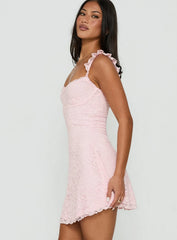 Beacall Mini Dress Light Pink