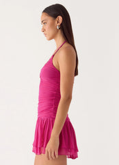 Aminata Mini Dress - Fuchsia