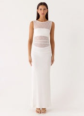 Sabre Maxi Dress - White