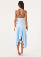 Jinli Midi Dress - Blue