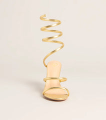 Golden Hour Spiral Stiletto Heels
