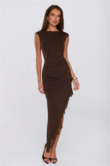 Downtown Energy Maxi Dress Brown