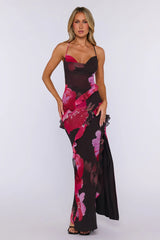 Kissed By Sun Maxi Dress Jardin Floral Print