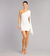 Stunning Impression One-Shoulder Bodycon Mini Dress