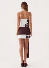 Laluma Mini Dress - White Tropic Floral