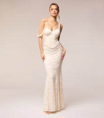 Giorgina Lace Corset Flower Formal Dress