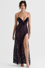 Night Shade Lace Maxi Dress