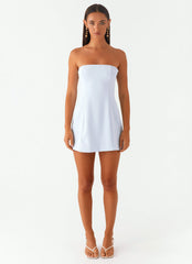 Ayanna Strapless Mini Dress - Blue