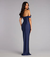 Evelyn Off-The-Shoulder Formal Dress