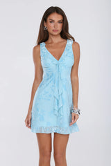 Pretty In My Energy Mini Dress Blue