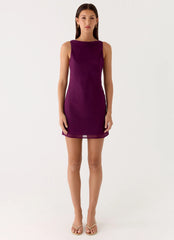 Sunkissed Siren Mini Dress - Plum