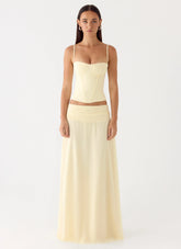 Natalya Maxi Skirt - Yellow