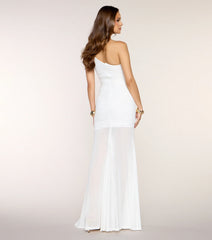 Layton Mesh One Shoulder Mermaid Formal Dress