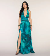 Katana Abstract A-Line Formal Dress