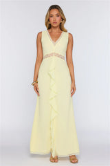 Emotional Elegance Maxi Dress Yellow