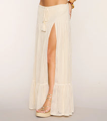 Salt Air Breeze Crochet Maxi Skirt