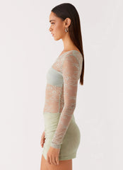 Zenni Mini Dress - Sage