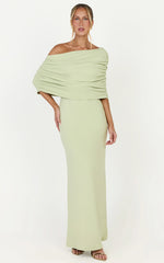 Capri Maxi Dress - Cape Dress in Sage