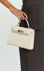 Hera Bag - Top Handle Crossbody Bag in Bone